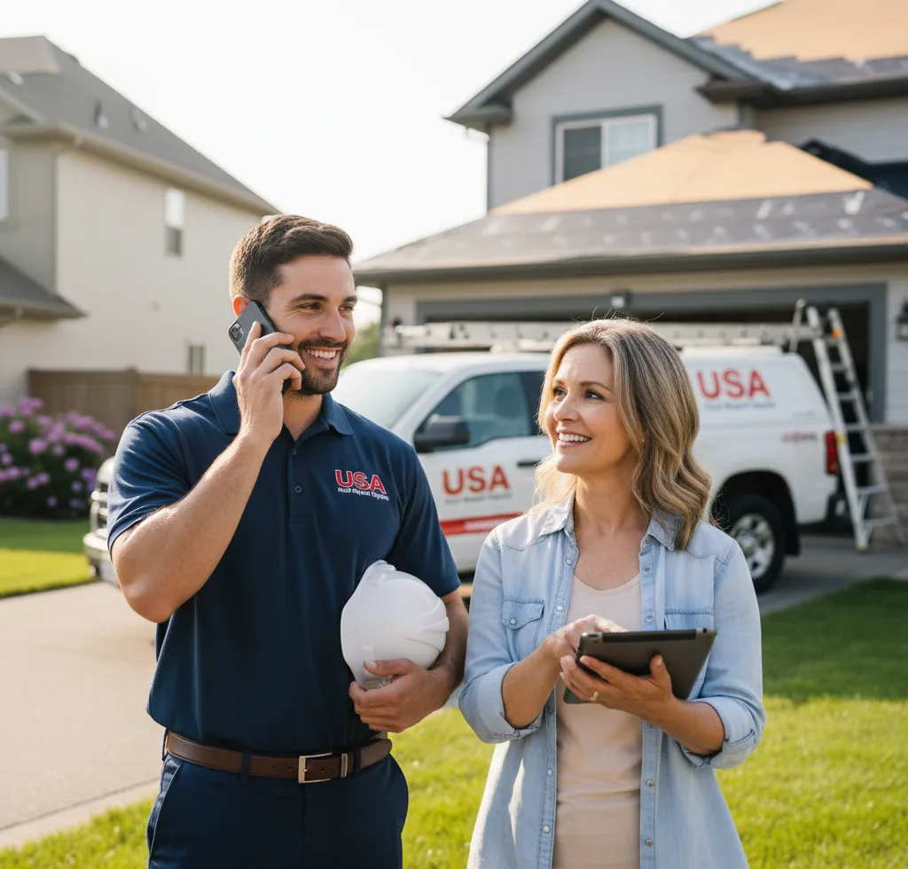 USA Roof Repair Experts customer support in Dallas Center